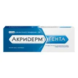 Упаковка: Акридерм Гента, крем 0.05%+0.1% 30 г, 1 шт.