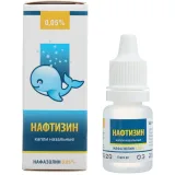 Упаковка: Нафтизин, капли 0.05%, 10 мл