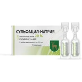 Упаковка: Сульфацил-натрия, капли глазные 20% 1,5 мл, 2 шт