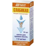 Упаковка: Слабикап, капли 7.5 мг/мл, 10 мл