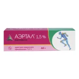 Упаковка: Аэртал, крем 1,5% 60 г, 1 шт.