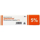 Упаковка: Диклоген, гель 5%, 30 г