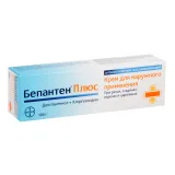 Упаковка: Бепантен плюс, крем 5%+0.5% 100 г, 1 шт.