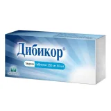 Упаковка: Дибикор, таблетки 250 мг, 60 шт.