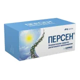 Упаковка: Персен, таблетки покрытые пленочной оболочкой, 60 шт.