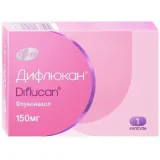 Упаковка: Дифлюкан, капсула 150 мг, 1 шт.