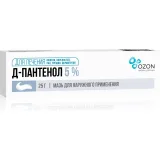 Упаковка: Д-Пантенол, мазь 5%, 25 г