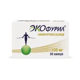 Упаковка: Экофурил, капсулы 100 мг, 30 шт.