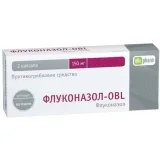 Упаковка: Флуконазол-OBL, капсулы 150 мг, 2 шт.