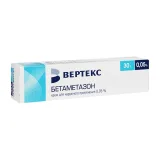Упаковка: Бетаметазон-Вертекс, крем 0.05%, 30 г