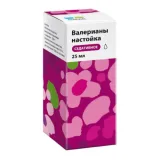 Упаковка: Валерианы настойка, флакон 25 мл