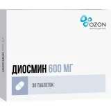 Упаковка: Диосмин, таблетки покрыт. плен. об. 600 мг (Озон), 30 шт.