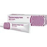 Упаковка: Троксерутин Вертекс, гель 2%, 50 г