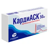 Упаковка: Кардиаск, таблетки 50 мг, 60 шт.