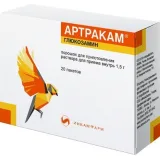 Упаковка: Артракам, порошок, пакетики 1.5 г, 20 шт.