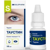 Упаковка: Таустин, капли глазные 4%, 10мл