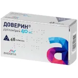 Упаковка: Доверин, таблетки 40 мг, 48 шт.