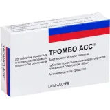 Упаковка: Тромбо АСС, таблетки кишечнорастворимые 50 мг, 28 шт.