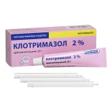 Упаковка: Клотримазол, крем вагинальный 2% 20 г, 1 шт.