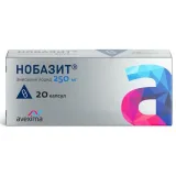 Упаковка: Нобазит, таблетки покрыт. плен. об. 250 мг, 20 шт.