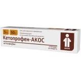 Упаковка: Кетопрофен-АКОС, гель 5%, 50 г