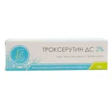 Упаковка: Троксерутин ДС, гель 2%, 30 г