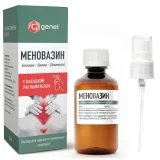 Упаковка: Меновазин, раствор спиртовой, 50 мл
