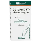 Упаковка: Бутамират-Фармстандарт, раствор 1,5 мг/мл, 200 мл