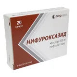 Упаковка: Нифуроксазид, капсулы 200 мг, 20 шт.