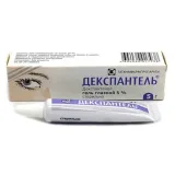 Упаковка: Декспантель, гель глазной 5% 5 г, 1 шт.