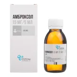 Упаковка: Амброксол, сироп (малина) 15 мг/5 мл, флакон 100 мл