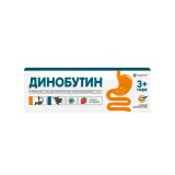 Упаковка: Динобутин, гель для приема внутрь, клубника, 8.9 мг/г, 100 г