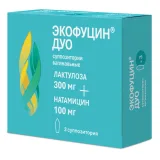 Упаковка: Экофуцин Дуо, суппозитории вагинальные 300 мг + 100 мг, 3 шт.