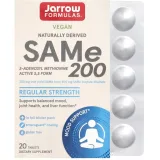 Упаковка: Jarrow Formulas, SAMe 200, S-аденозил-L-метионин, 200 мг, 20 таблеток