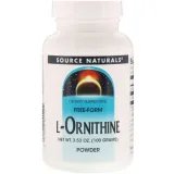 Упаковка: Source Naturals, L-орнитин в виде порошка, 100 г (3,53 унции)