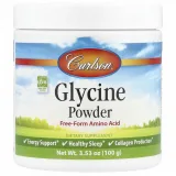 Упаковка: Carlson Labs, Глицин, порошок аминокислоты, 3,5 г (100 г)