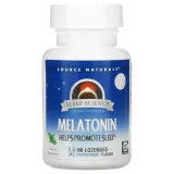 Упаковка: Source Naturals, Sleep Science, мелатонин, 2,5 мг, 60 леденцов