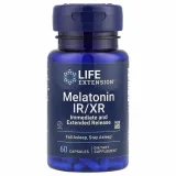 Упаковка: Life Extension, Мелатонин IR / XR, 60 капсул