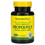 Упаковка: NaturesPlus, Propolplus, прополис с пчелиной пыльцой, 60 капсул