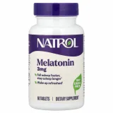Упаковка: Natrol, Melatonin (Мелатонин), 3 мг, 60 таблеток