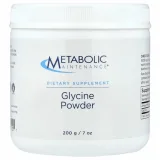 Упаковка: Metabolic Maintenance, Глицин в порошке, 200 г (7 унций)