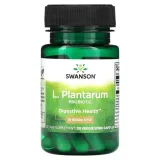 Упаковка: Swanson, Ацидофильные лактобактерии (L. acidophilus), Пробиотик Plantarum, 10 млрд КОЕ, 30 растительных капсул с ЭМО