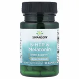 Упаковка: Swanson, 5-HTP и мелатонин, 30 капсул