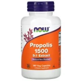 Упаковка: NOW Foods, прополис 1500, 100 вегетарианских капсул