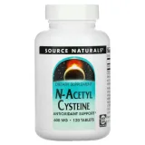 Упаковка: Source Naturals, N-ацетилцистеин, 600 мг, 120 таблеток