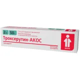 Упаковка: Троксерутин-АКОС гель для наружного применения 2% 50г