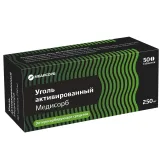 Упаковка: Уголь активированный Медисорб таблетки 250мг № 50