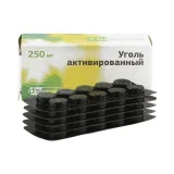 Упаковка: Уголь активированный таблетки 0,25г №50