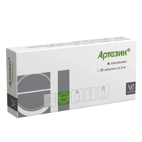 Упаковка: Артезин 2 мг, 30 шт, таблетки