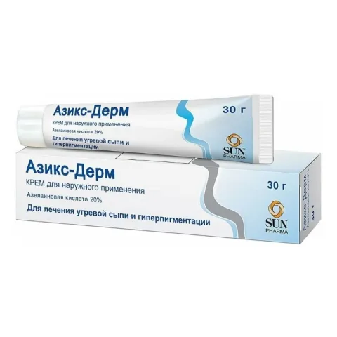 Упаковка: Азикс-Дерм, крем 20% 30 г, 1 шт.
